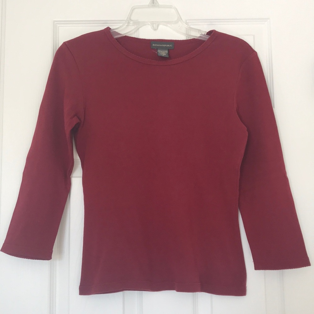 😍BANANA REPUBLIC 3/4 LENGTH SLEEVE TOP😍